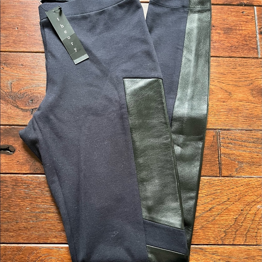 Theory Lambskin Patched Leggings 🖤